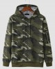 Men Camo Print Zipper Drawstring Bodycorn Hem Casual Hooded Sweatshirt Men Camo Print Zipper Drawstring Bodycorn Hem Casual Hooded Sweatshirt