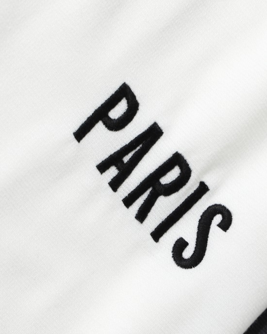 Mens Sports Splicing Paris Embroidered Sweatshirt Pants Leisure Suits Mens Sports Splicing Paris Embroidered Sweatshirt Pants Leisure Suits