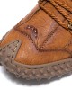 Men Hand Stitching Toe Protected Soft Sole Comfy Casual Leather Boots Men Hand Stitching Toe Protected Soft Sole Comfy Casual Leather Boots