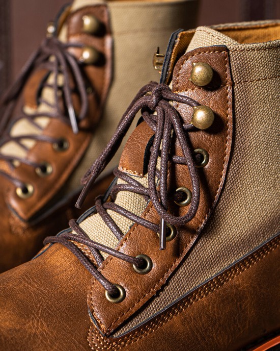 Men Retro Casual Non Slip Splicing Business Short Boots Men Retro Casual Non Slip Splicing Business Short Boots