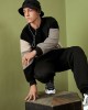 Men Teddy Color Block Patchwork Crew Neck Pullover Sweatshirts Men Teddy Color Block Patchwork Crew Neck Pullover Sweatshirts