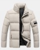 Mens Thicken Fluffy Solid Color Stand Collar Long Sleeve Warm Coats Mens Thicken Fluffy Solid Color Stand Collar Long Sleeve Warm Coats